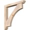 Ekena Millwork Westlake Slat Smooth Bracket w/ Offset Brace, Douglas Fir, 5 1/2"W x 40"D x 40"H BKT0604X40X40WTL06SDF - alternate 1